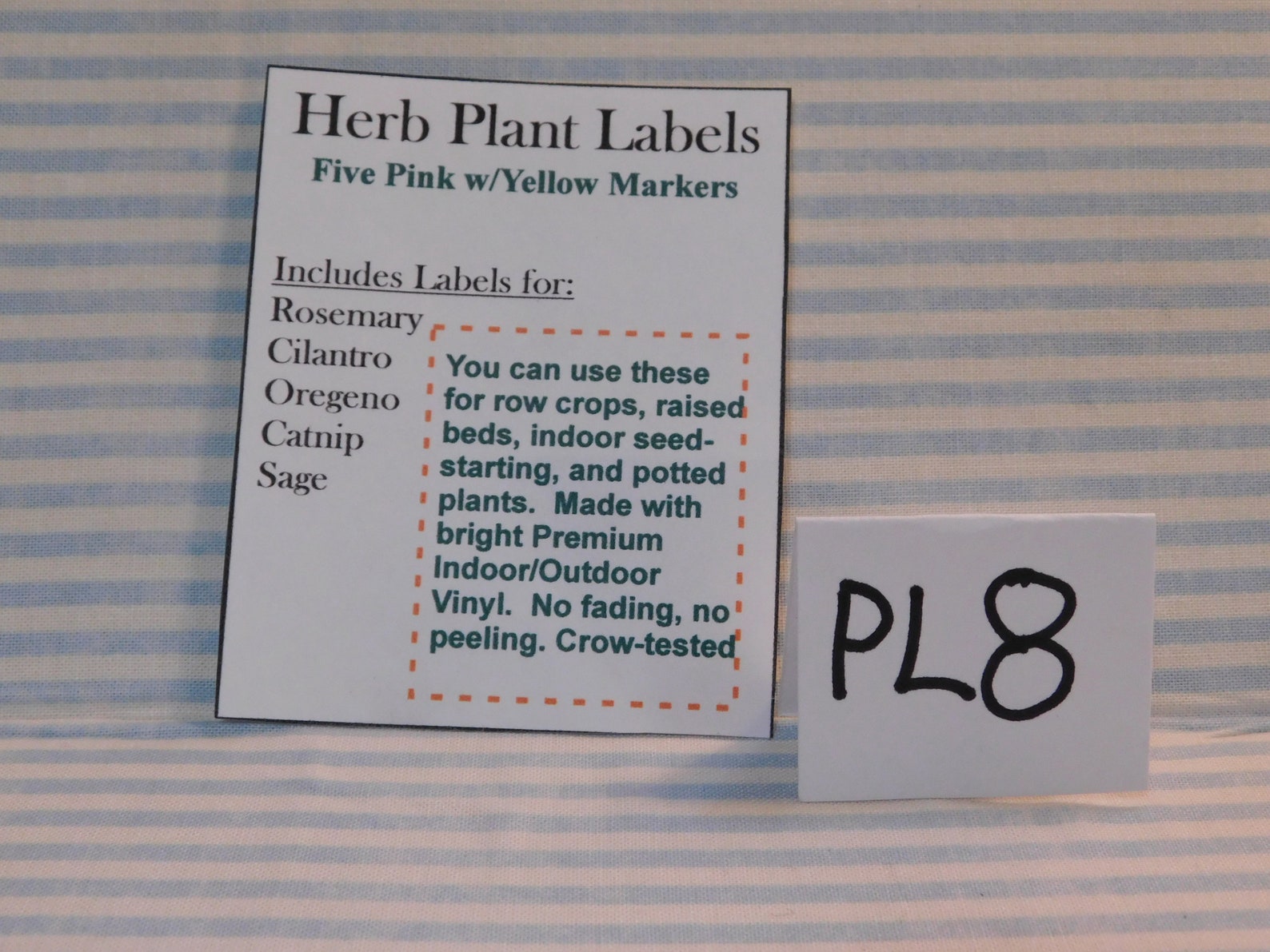 PL8 . Reusable Plant Markers Labels Plastic for the Garden Etsy