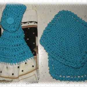 PDF Grandma&#39;s Dishcloth and Hanging Dishtowel Patterns--Knit the Dishcloths and Crochet the Towels!