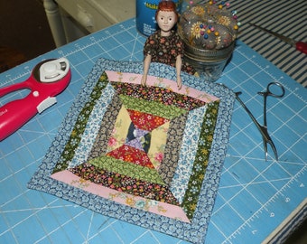 Create a Vintage String Quilt Post-Civil War Tutorial JulieD Hitty small dolls