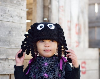 Crochet PATTERN Itsy Bitsy Spider hat toddler child adult