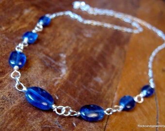 Sterling Silver Kyanite Gemstone Necklace