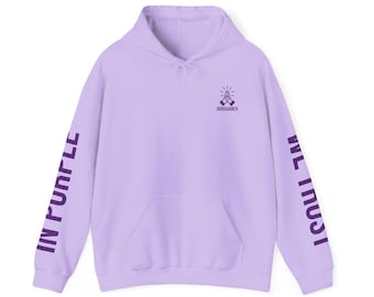 In Purple We Trust Hoodie, BORAHAMEN Hoodie, Unisex Heavy Blend™ Hooded Sweatshirt, Kpop
