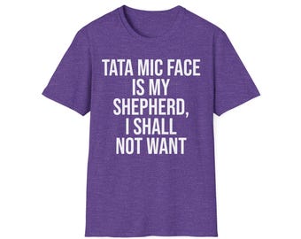 K-POP "TATAMICFACE Is My Shepherd" T-Shirt, Borahae Shirt, Unisex Tee Shirt, Purple Tee, Kpop Merch, Teeshirt, Holy KPOP Shirt