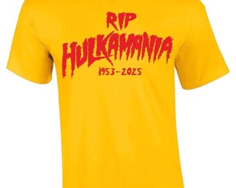 Camiseta Hulk Hogan RIP Hulkamania Unisex Adulto Nueva