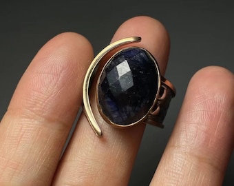 Anillo vintage de plata de ley con racimo