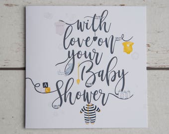 baby shower card etsy