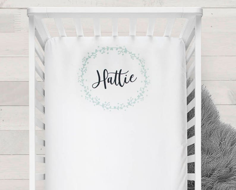 personalised cot sheets