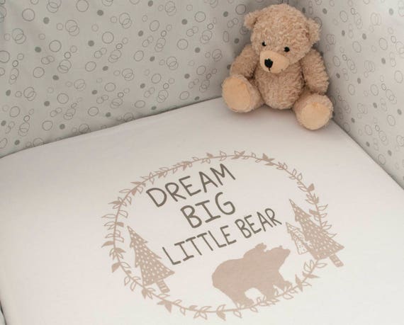 Dream Big Little Bear Mini Crib Co Sleeper Sheets Etsy