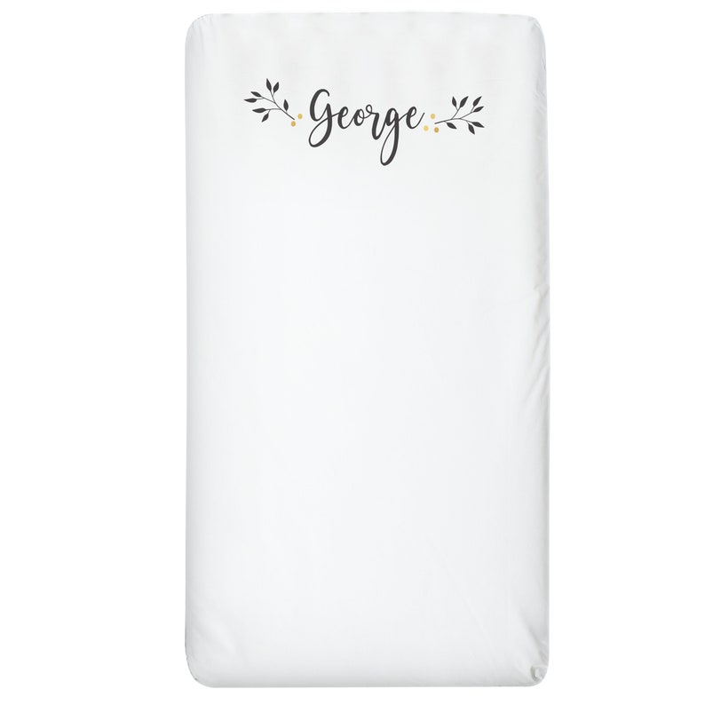 personalised cot sheets