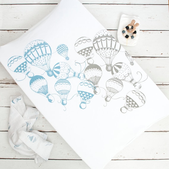 Changing Mat Cover Hot Air Balloons Change Pad Cover Etsy
