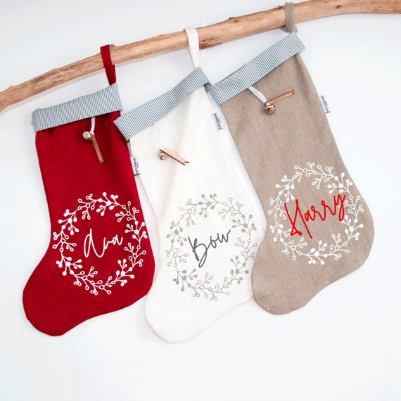 personalised baby's first christmas stocking