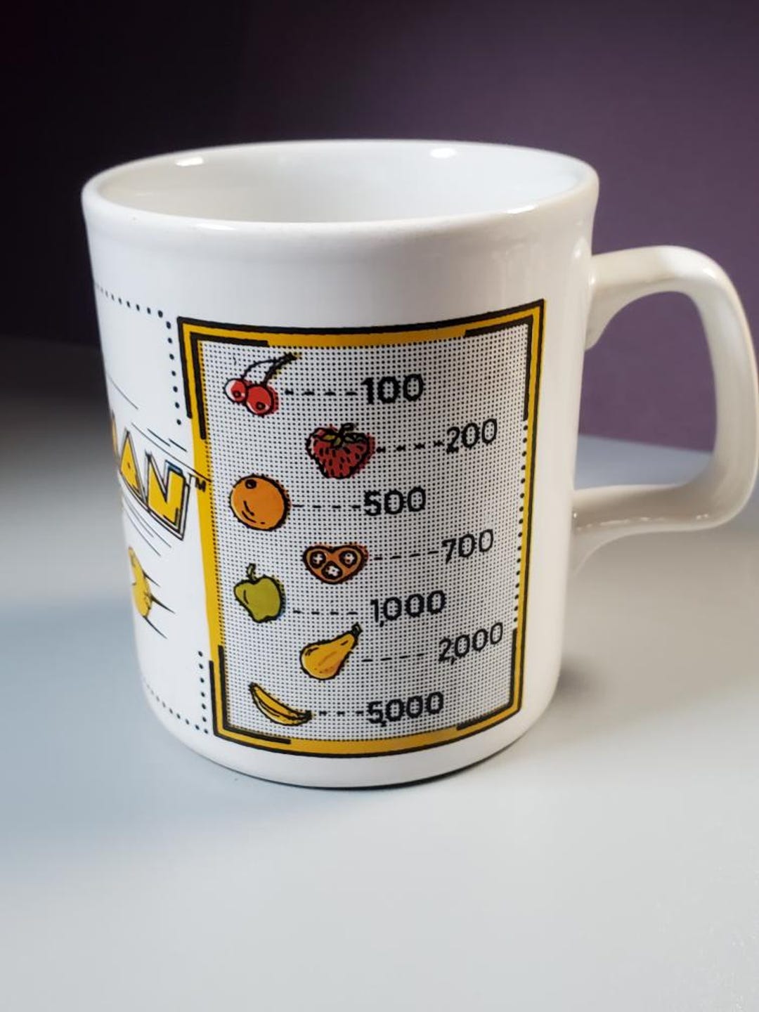 Retro Pacman Point Items Vintage 1980 PACMAN Points Cup - Etsy