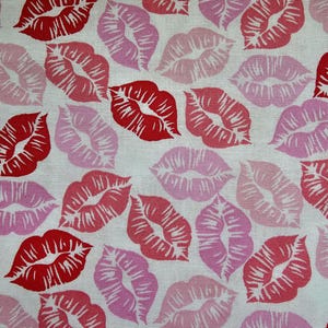 Ready To Ship | VALENTINE&#39;S DAY LIPS Fabric