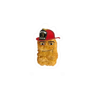 Firefighter Nugget Sticker: Waterproof Car/Laptop Decal