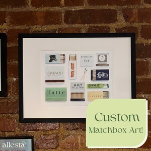 Custom Matchbox Art | Personalized Digital Matchbook Art Gift | Matchbox Poster | Matches Print | Retro Wall Art | Unique Gift