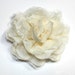 Cream Chiffon & Lace Flower, Baby Girl Flower, 4 inch flower, Headband Supplies