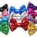 4 inch LARGE Sequin Bows, Baby Sequin Bows, 4 inch Sequin Bows, Wholesale Bows - Choose your color - No Clip - Bow Only