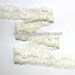 IVORY Lace Elastic- 1" Lace for Baby Headbands, 1 inch lace elastic, lace foe, wholesale 1 inch lace elastic - 5 yards