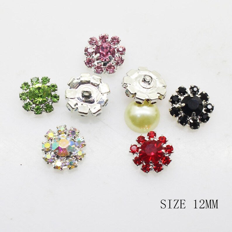1/2 Inch Rhinestone Embellishments Wholesale Rhinestone Etsy