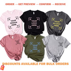 Personalized Shirt with Logo, Custom Logo Design Tee Shirt, Custom Tshirt Printing, Custom Text Shirt, Company Logo Tee, Business TShirt