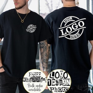 Custom Logo Shirt, Personalized Company Logo T-shirts, Photo Shirt, Custom Text Shirt, Your Business Logo or Brand Logo T Shirt, Team Logo