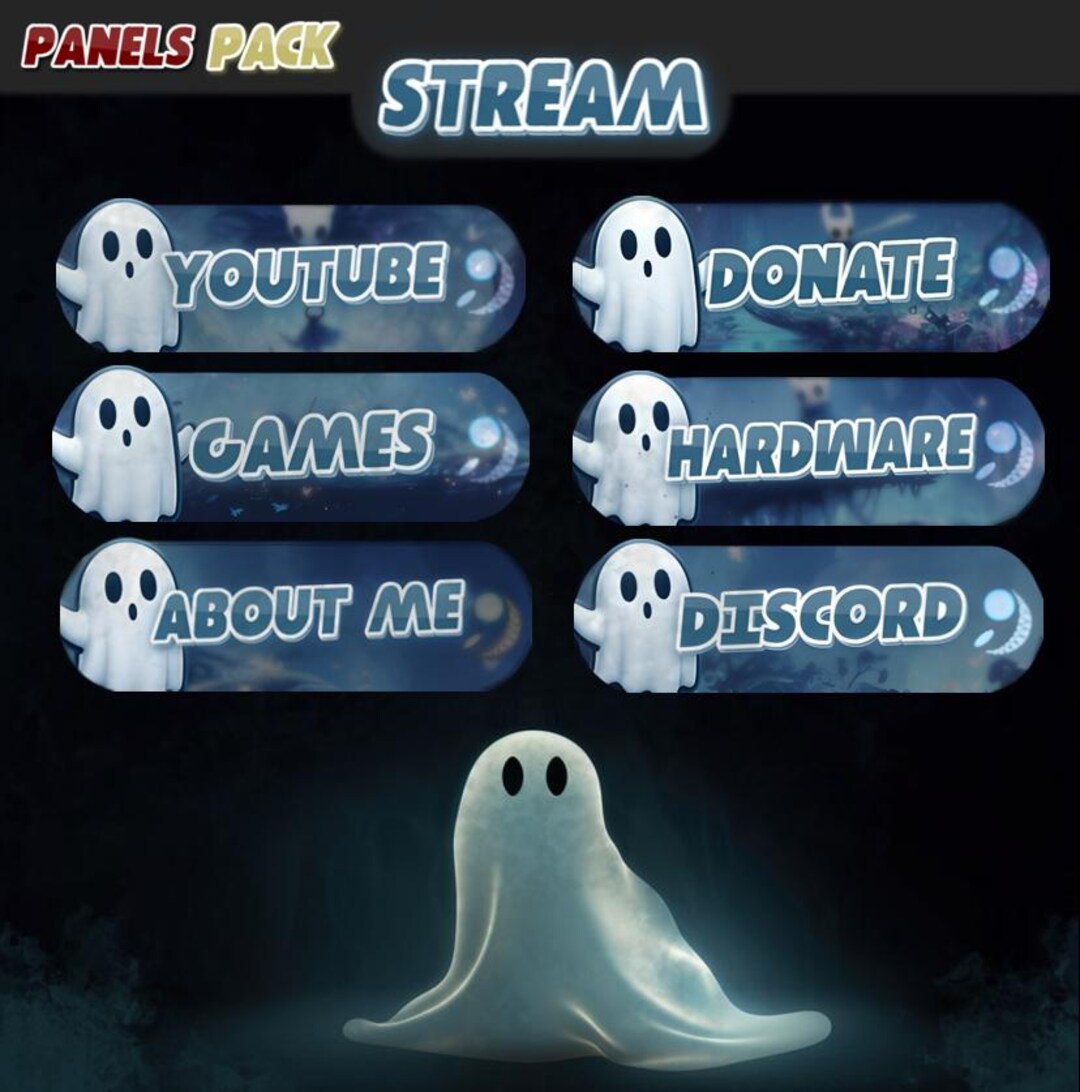 Twitch Panels Ghost - Etsy