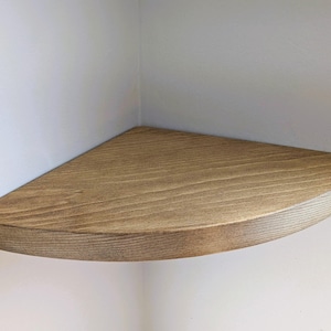 Corner Shelf with radius Round Wooden Floating Sheleves for Pictures Gift Home Decor Present Design Speaker Shelfs Mom Dad Solid Wood