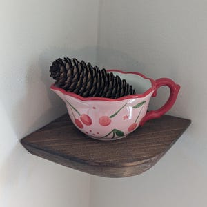 Square Corner Floating Shelf, Home Decor Rustic Shelves, Speaker Baby Monitor, Security Home Camera, Modern Farmhouse Corner Shelf