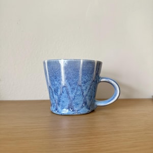 Handmade Artist Signed Mug | Blue Ceramic Mug
