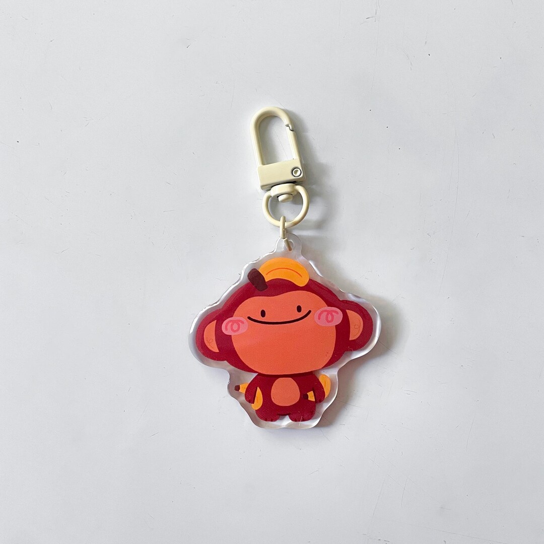 Monkey Acrylic Keychain - Etsy