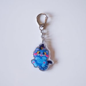 Tiger and Magpie Acrylic Keychain