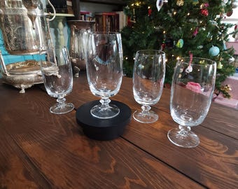 Copas de cristal Schott Zwiesel / Copas con base alemanas / Juego de 4