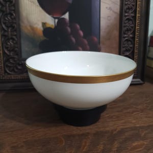 Mikasa Crown Jewel AK001 Bone China Serving Bowl Japan Gold Rim 8.5"