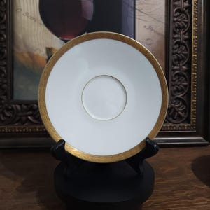 Vintage Sango Royalty 3625 Untertassen Set mit 6 Ersatz China Gold Rim Teetasse Untertassen Japan