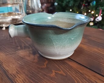 Cuenco para masa de cerámica de gres de Ron Milligan Studio Pottery / Cerámica torneada a mano firmada