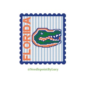 University of Florida Gators Stamp Needlepoint Chart PDF