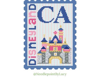Inspired Castle Stamp Needlepoint Chart Download PDF
