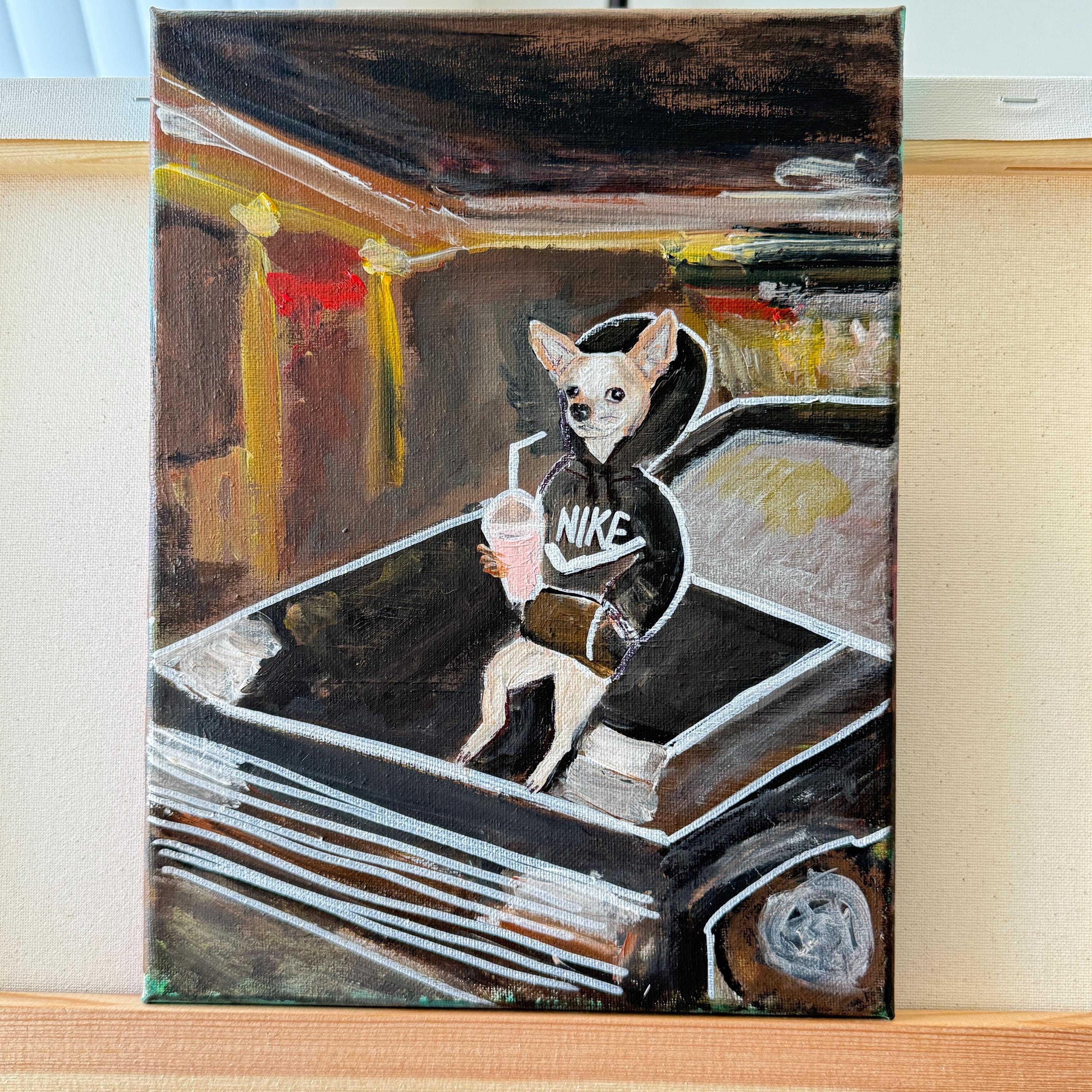 チワワ アクリル画 動物 犬 絵画 【公式通販】