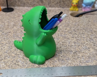 Dinosaur Pencil Holder, Desk Organizer, Fun Desk Accessory