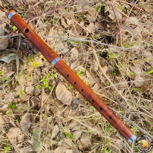 Handmade Irish Rose Wood Flute Brown Shined Colour Exquisite Gift for the Music Enthusiast or Siblings in Your Life