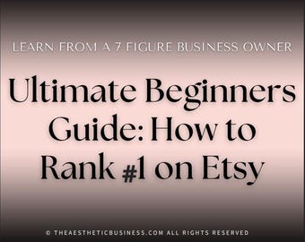 Etsy SEO Guide for Beginners