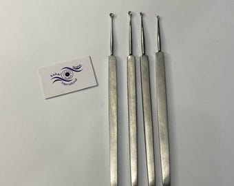 Hand Crafted Chalazion Currete, Professional Tool Set - Antique Finish, Ideal To Gift Doctors