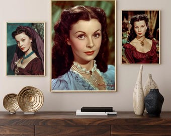 ヴィヴィアン・リー 1940 年代頃のスタジオポートレート - 白黒、複数