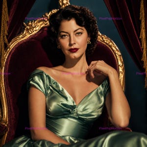 ava gardner green dress Ava Gardner in Barefoot Contessa 1954 - Her Glamorous Role and Fashion