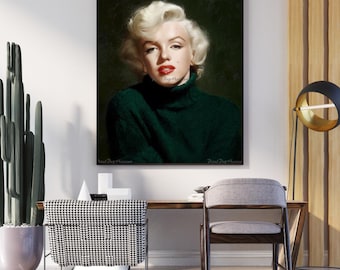 Marilyn Monroe Glam Prints: Retro Hollywood Decor (Digital Download, 24x36in Max.)