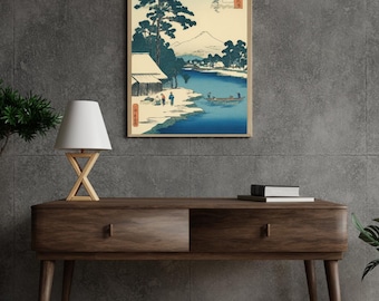 Utagawa Hiroshige Digital Ukiyo-e Art Print Set: Mt. Fuji Japanese Landscape (Digital Download)