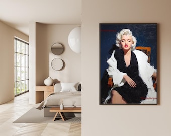 Marilyn Monroe Pop Art Prints: Retro Hollywood Glam (Digital Download, 5-Piece Bundle)
