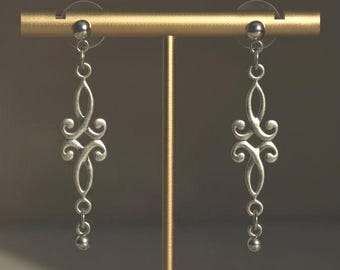 Baroque-inspired design handmade Earrings