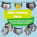 Assorted Character ABDL Training Pants (character only featured on the front).