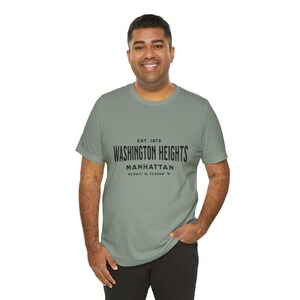 T-shirt unisexe Washington Heights, t-shirt classique du quartier de New York, chemise Latino Pride